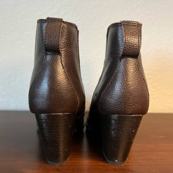Women's leather ankle boots - Picture 3 of 4